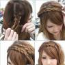 Weaving a voluminous braid as a headband for yourself Hairstyle braid as a headband