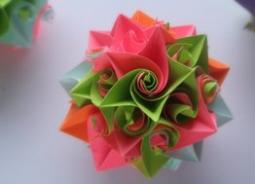 Кусудама шары из бумаги своими руками Шар оригами лилия схема сборки