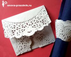 Invitations for a girl's birthday: lace fantasy in 2 minutes